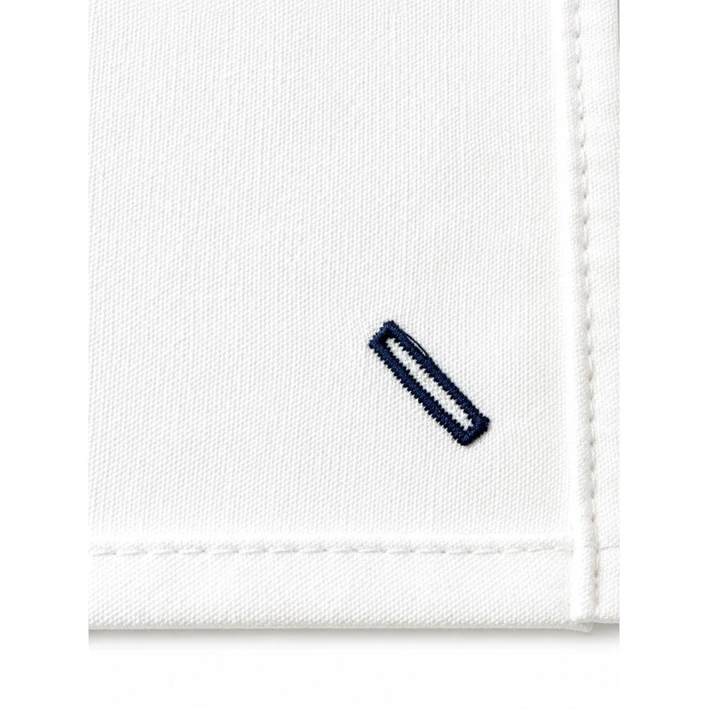 Alaska Airlines Dinner Napkins Set of 4 White Linen Fabric 20x20 Button Hole